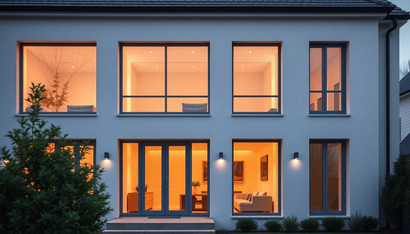 Showcasing windows manchester in a modern home, emphasizing elegant design and natural light.