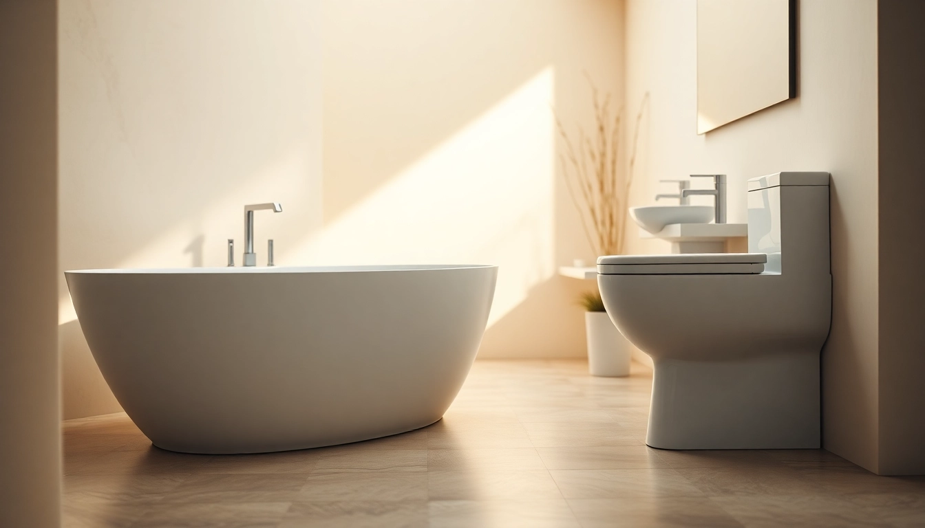 Showcase of American Standard bathroom fixtures highlighting modern design and quality craftsmanship.