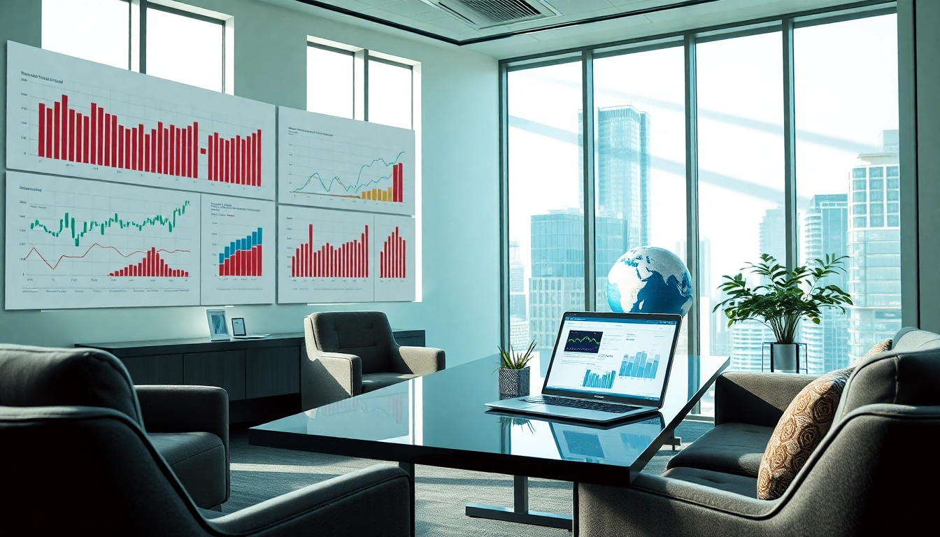 Analyze import tariffs China with financial insights in a professional office setting.