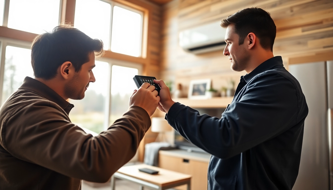 HVAC technician servicing unit, showcasing expertise as an Alberta HVAC dealer for homeowners.