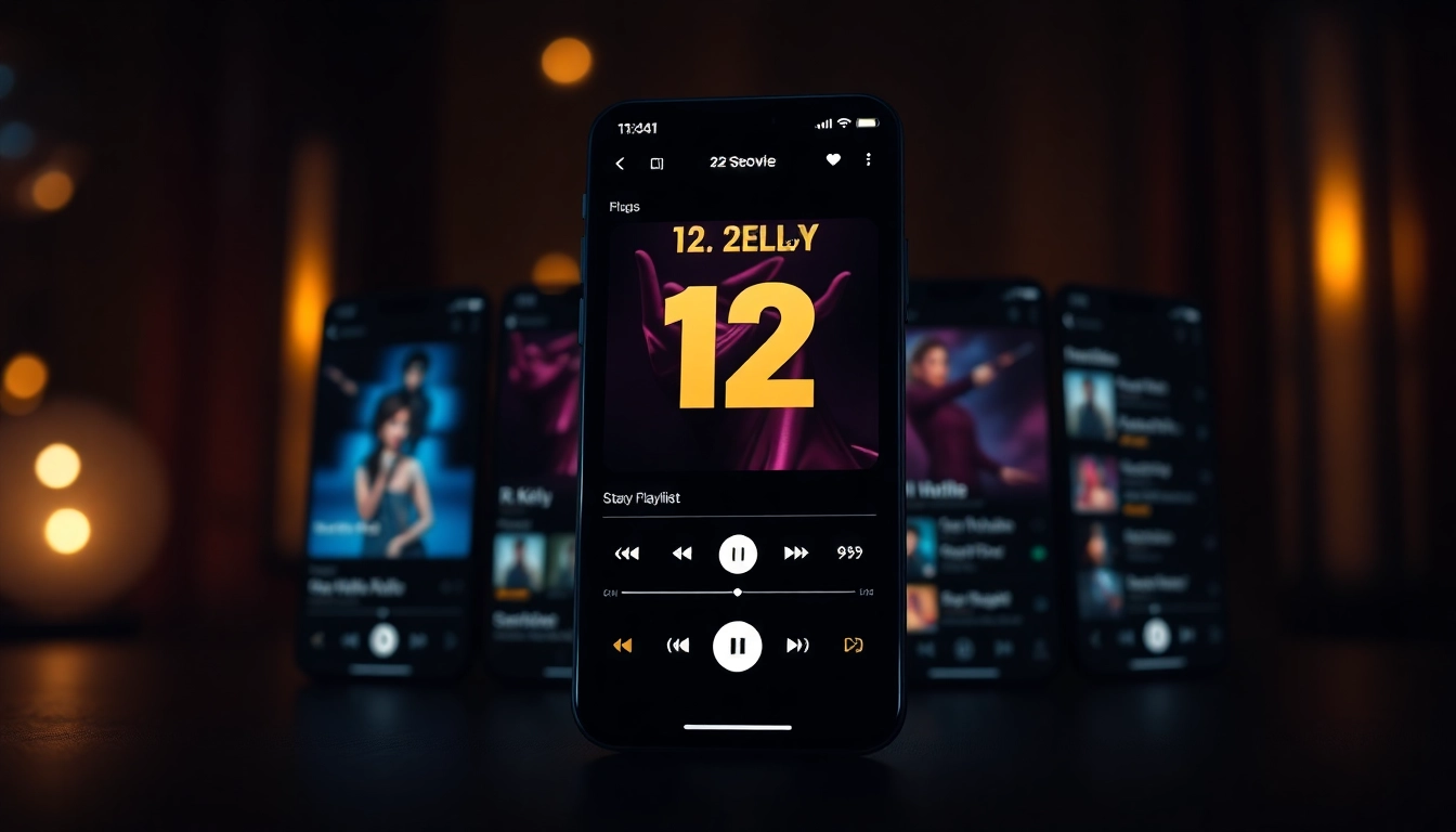 Engaging display of the 12play album interface featuring R. Kelly's "12 Play".