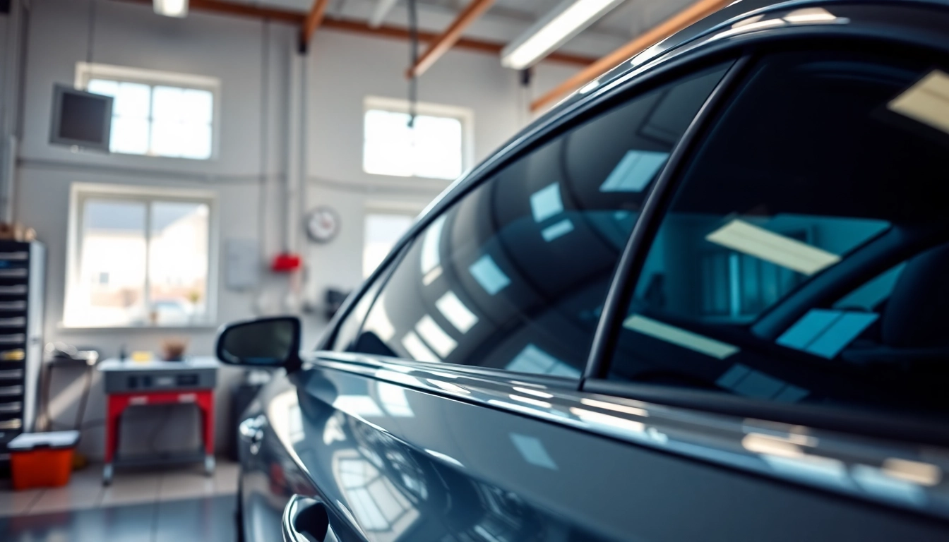 Find expert car tint near me with professional window tinting service in action.