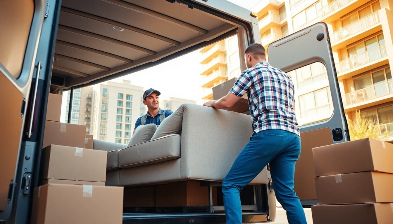Capturing a professional team during a Man and van Moving service, showcasing teamwork and care.