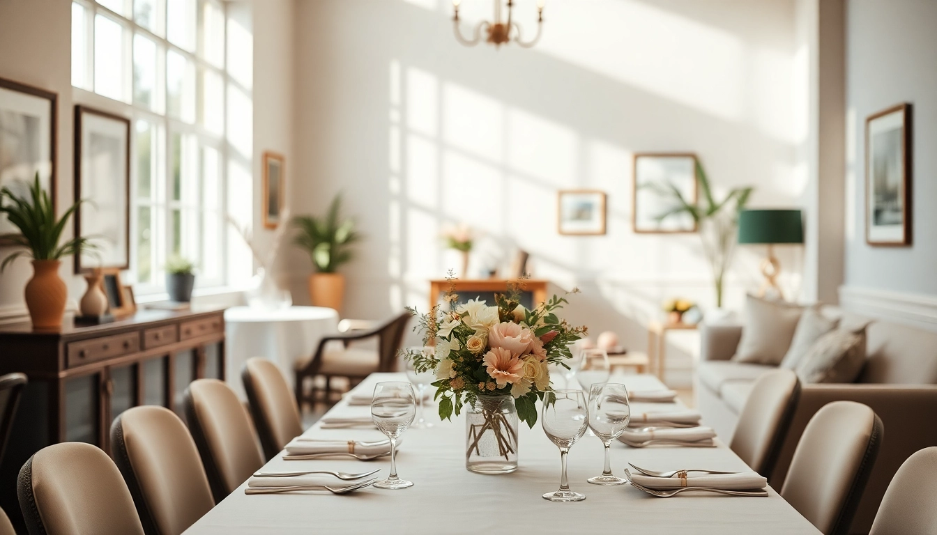 Set table at le lieu highlighting elegant décor and inviting atmosphere for events.