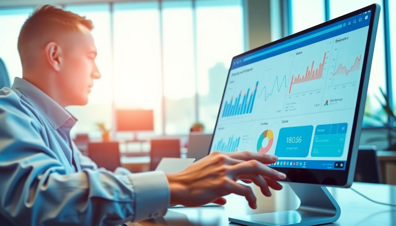 Conducting ai for competitor analysis in a modern office setting using advanced tools.