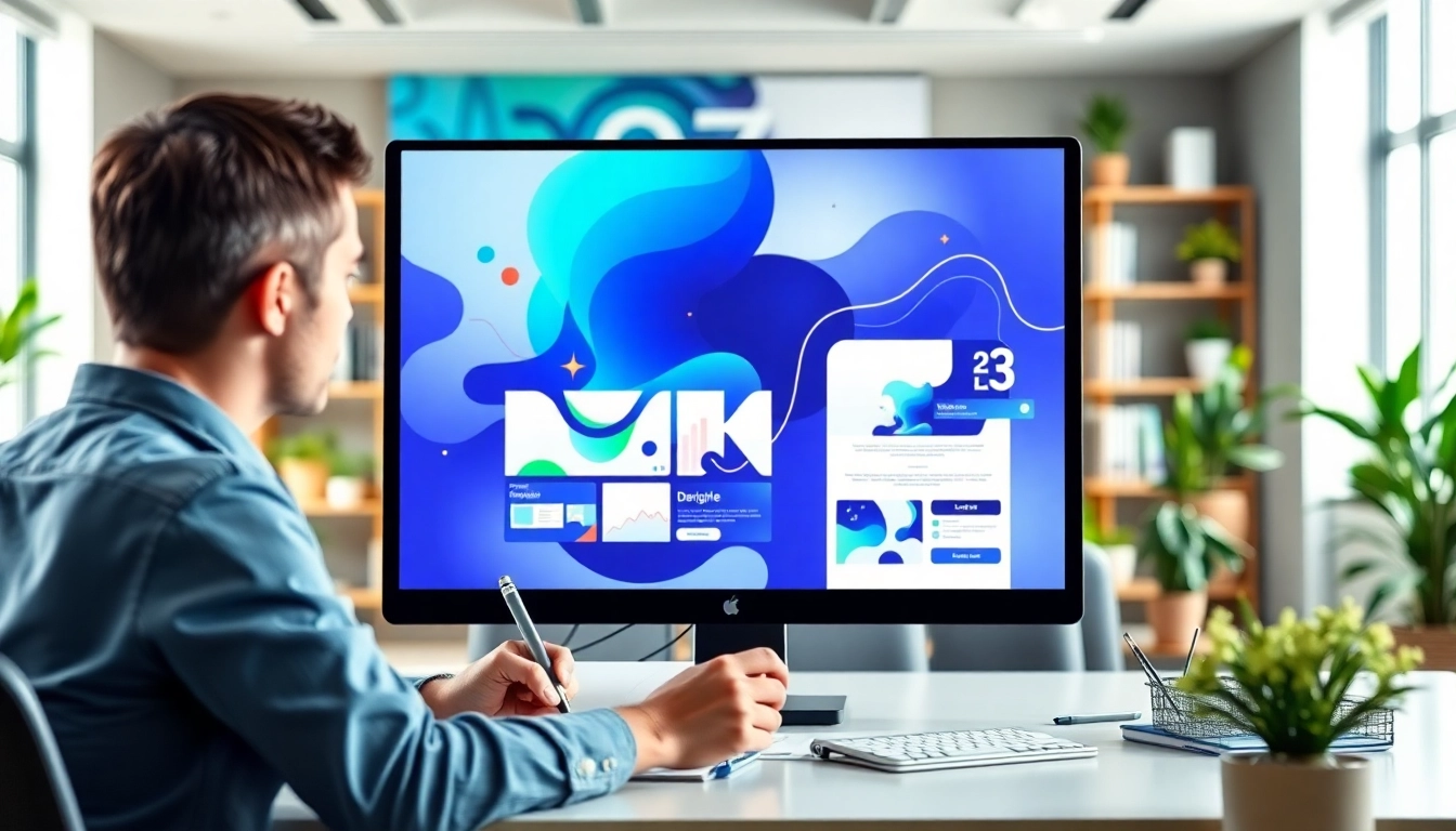Enhance your website design with a professional showcase of modern web interface and creative workspace.