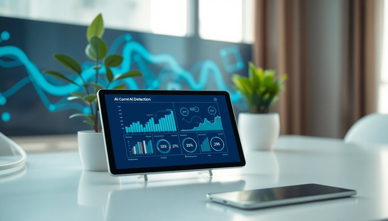 Analyze text using an accurate ai detector on a modern digital interface.