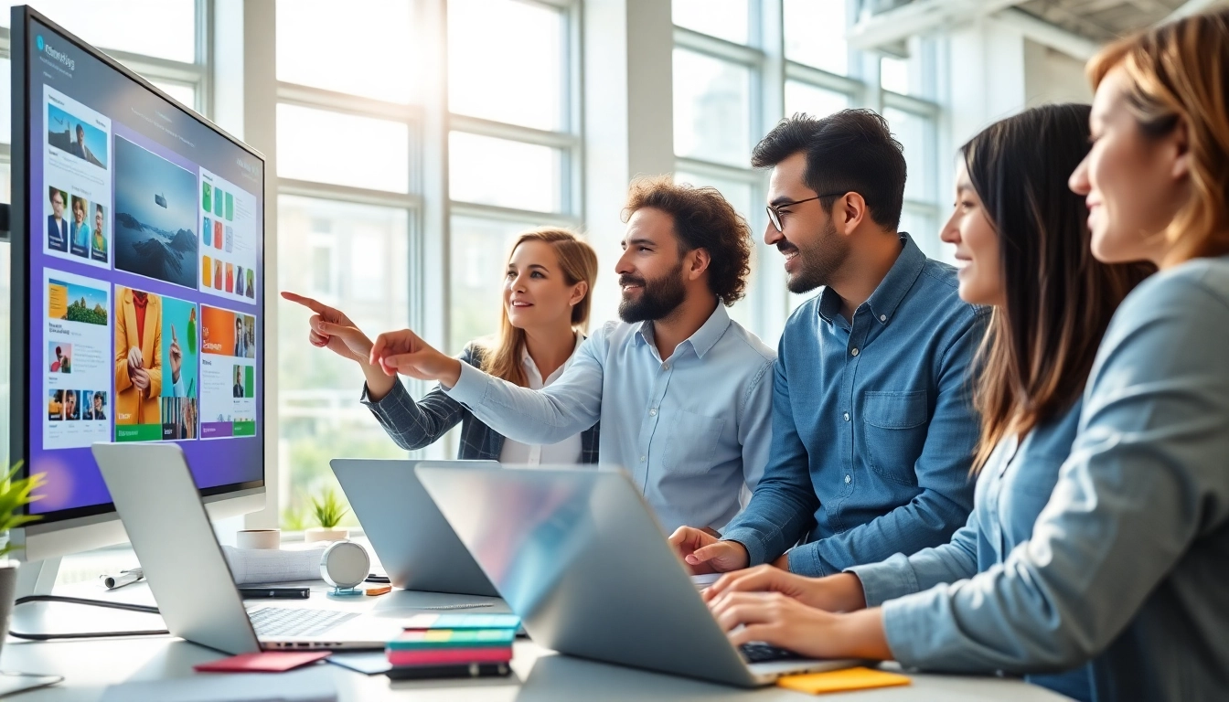 Professionelle Dienstleistung Webseite erstellen lassen in einem kreativen Büro.