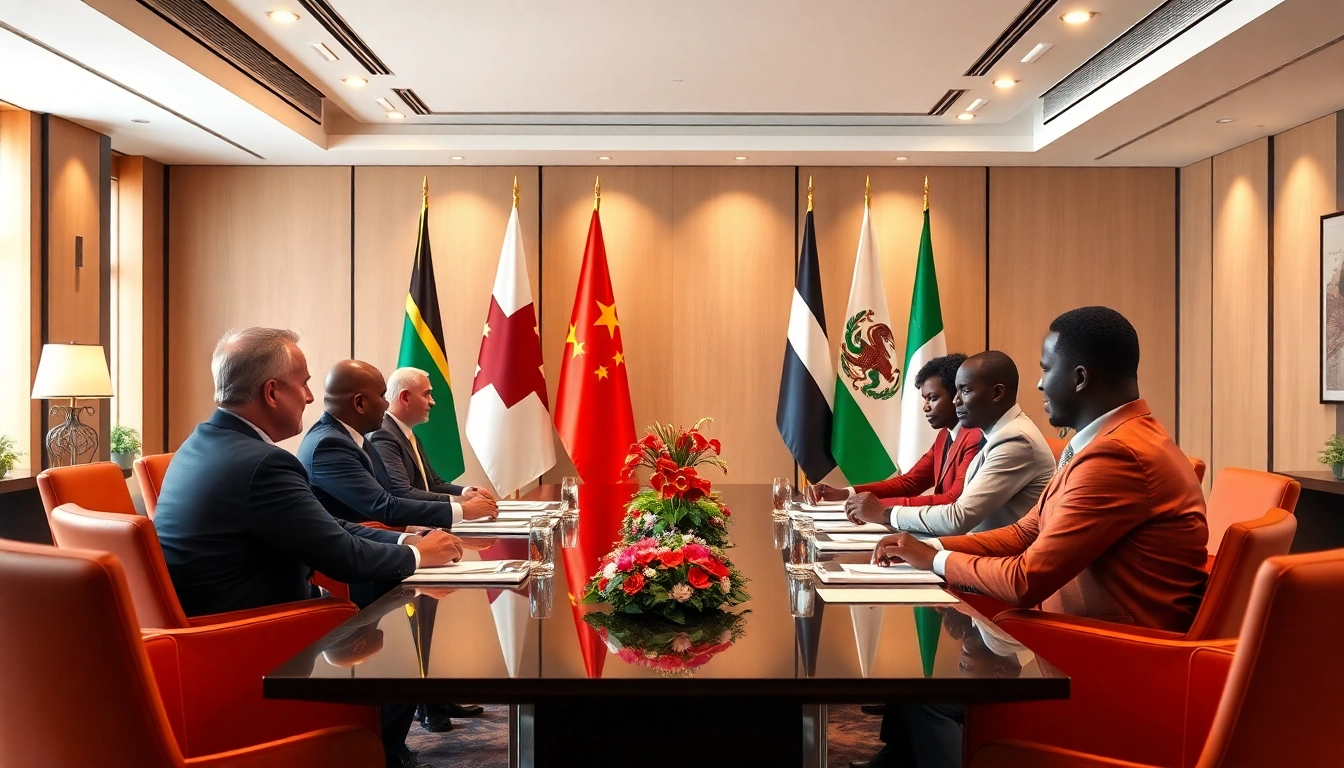 Engage in coopération Russie Afrique at a pivotal summit, featuring leaders sharing insights in a vibrant setting.