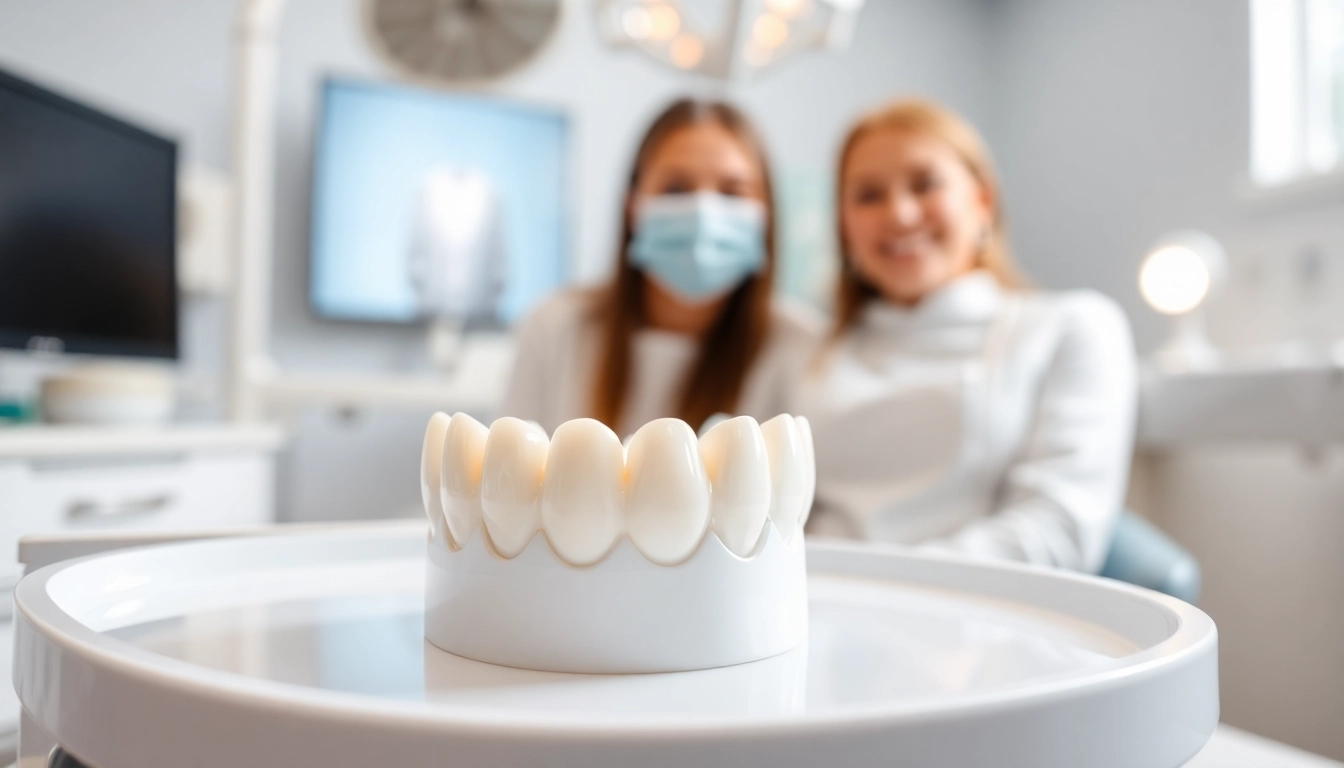 Dental crowns on a tray showcasing various types of crowns used in restorative dentistry.
