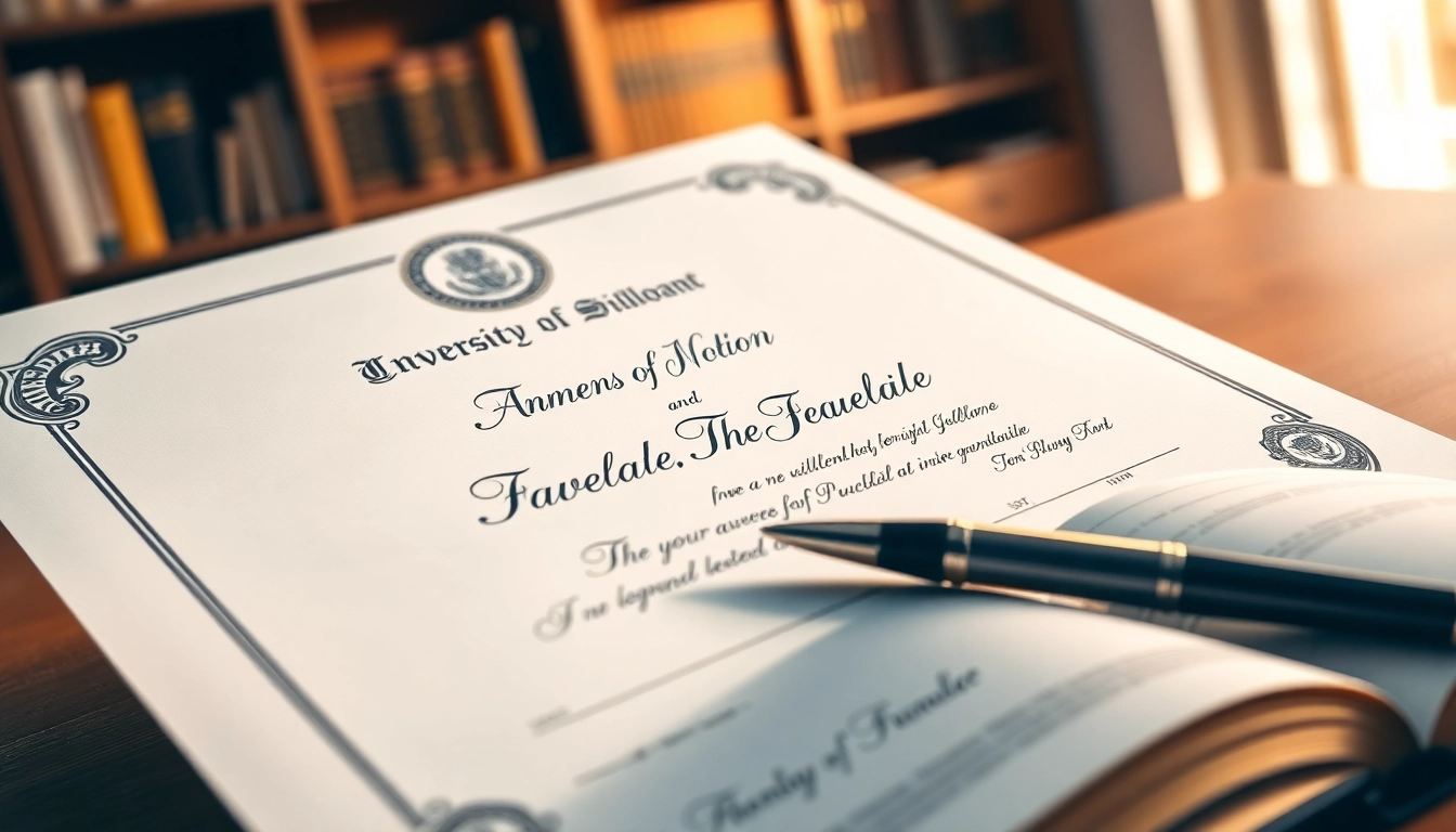 Order a realistic fake diploma with detailed features that resemble a genuine document.