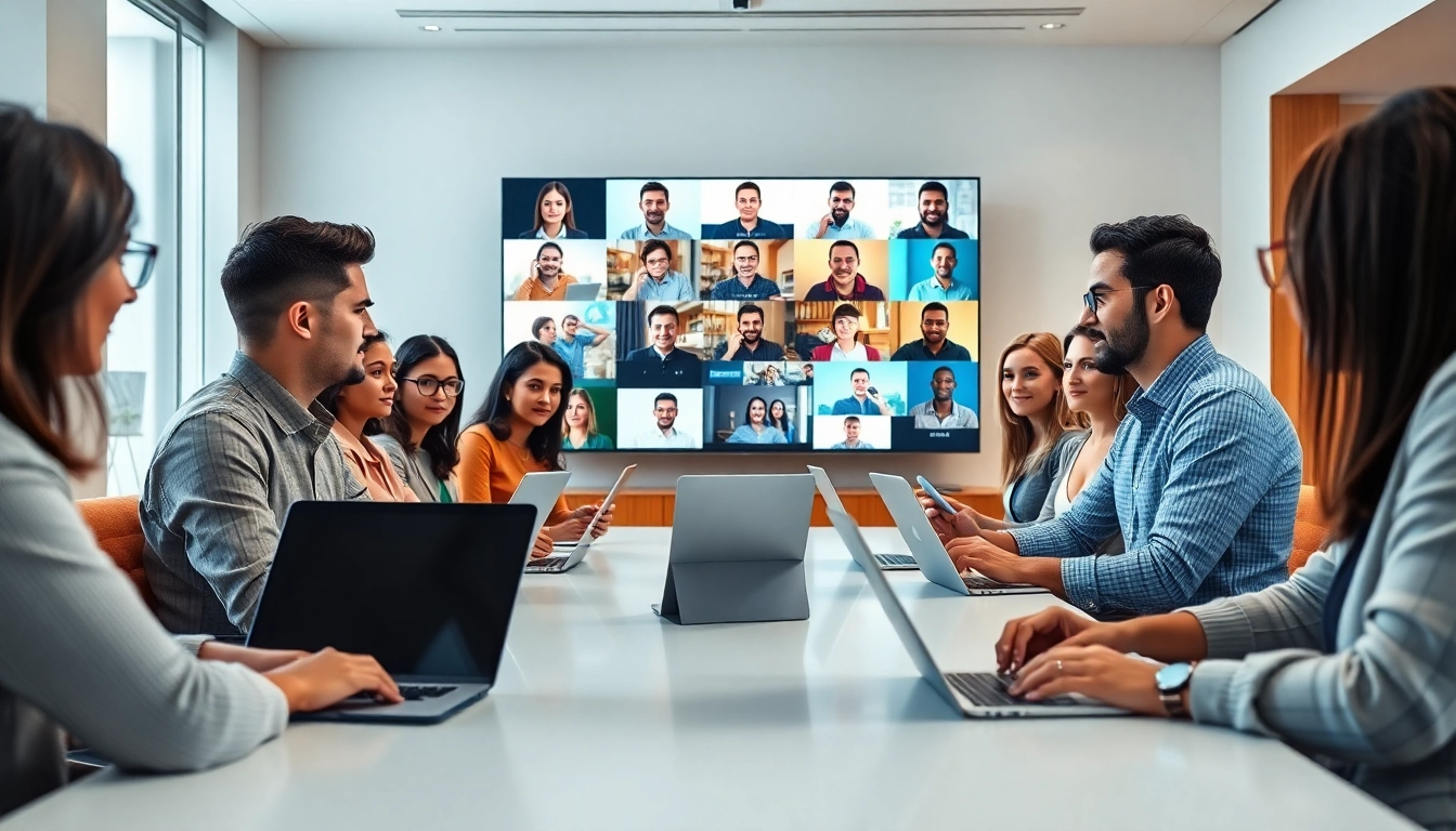 Engaging video conferencing meeting with diverse participants collaborating effectively.