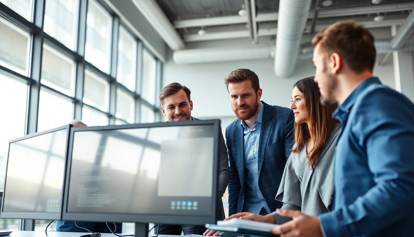 Prominent team providing Markham IT Services in a collaborative modern office.