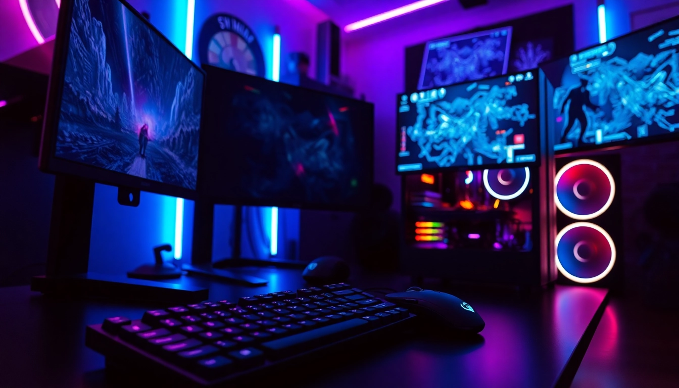 Enhance your gaming strategy with dma cheats on a high-end gaming setup.