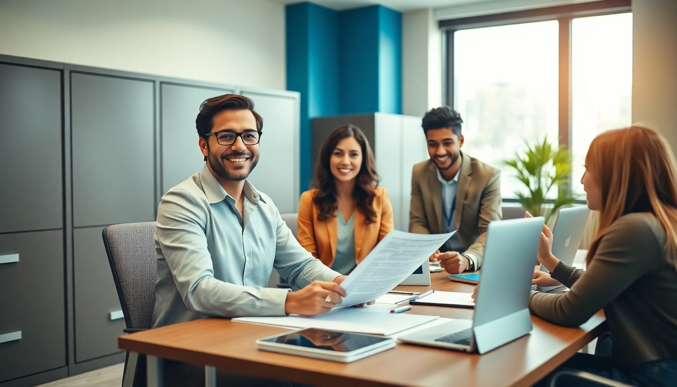 Offer personalized guidance for QSM document clearing services in a modern office setting.