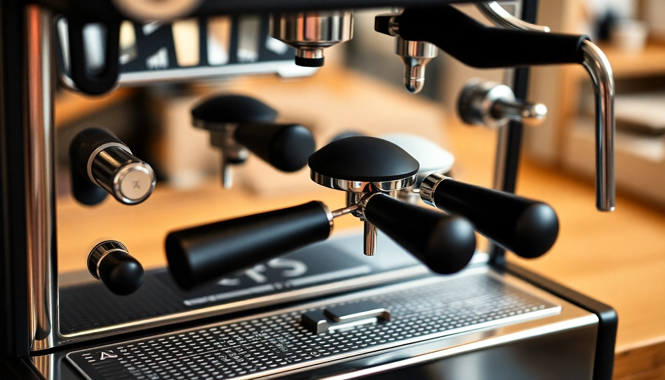 Cimbali servisi hizmeti sırasında espresso makinesi bakımı yapılmaktadır.