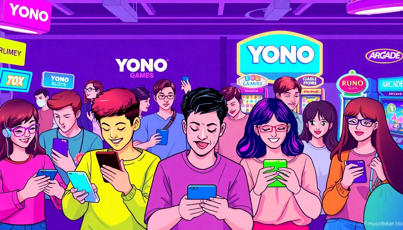 Enjoy thrilling YONO GAMES like Rummy, Slots, and Arcade in a vibrant gaming atmosphere.